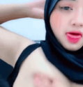 Shella Hijab Live Manja Sambil Pamer Pentil Pink