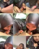 Hijab Nyepong di Mobil
